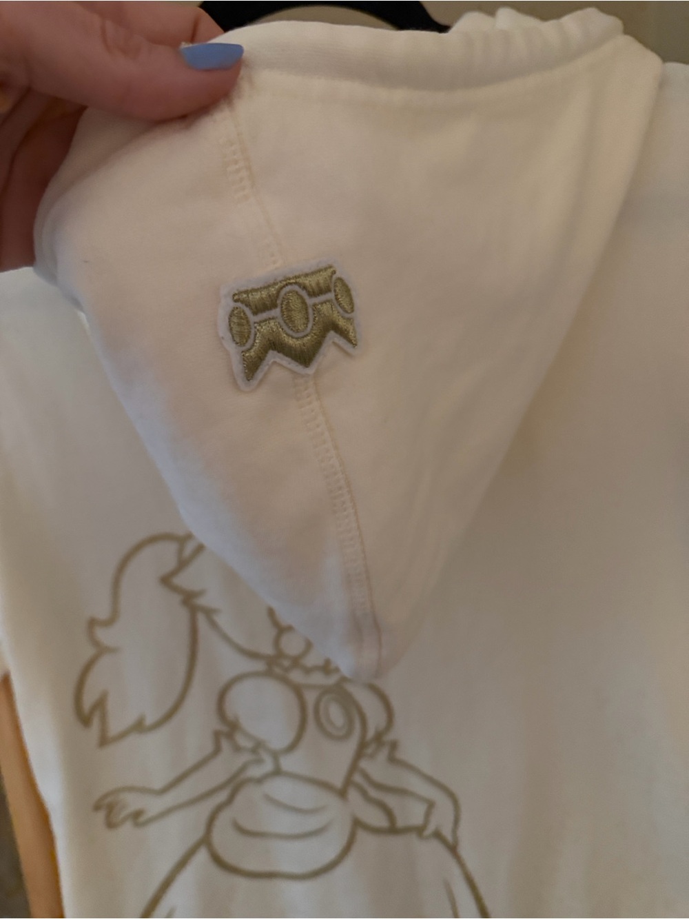 Nintendo White Hoodie with Red Logo Tag